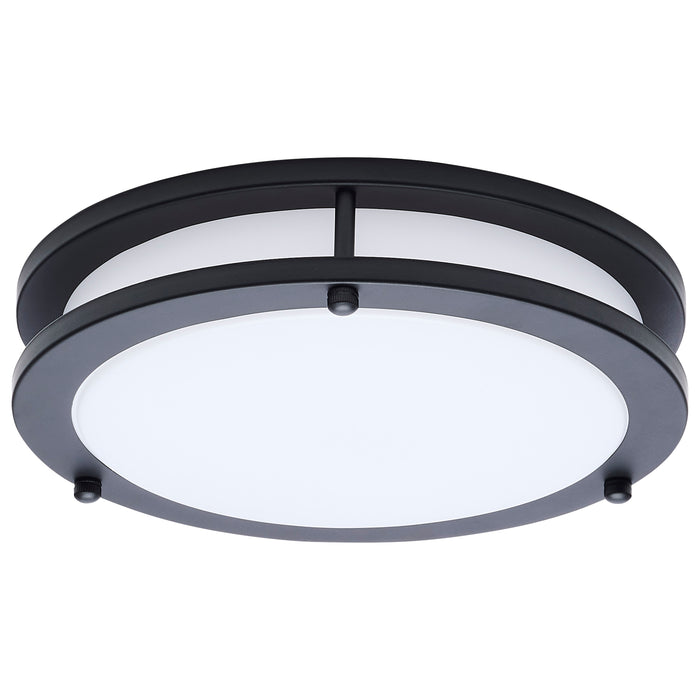 SATCO/NUVO Glamour LED 10 Inch Flush Mount CCT Selectable 2700K/3000K/3500K/4000K/5000K Black Finish (62-1975)