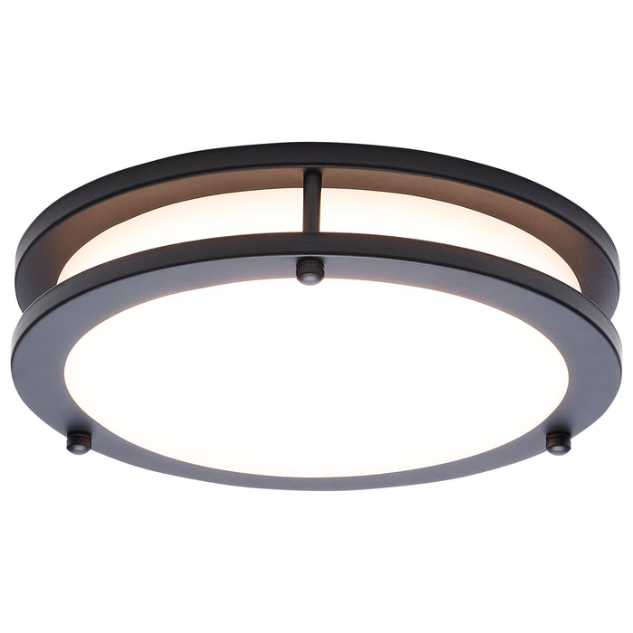 SATCO/NUVO Glamour LED 10 Inch Flush Mount CCT Selectable 2700K/3000K/3500K/4000K/5000K Black Finish (62-1975)