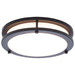 SATCO/NUVO Glamour LED 10 Inch Flush Mount CCT Selectable 2700K/3000K/3500K/4000K/5000K Black Finish (62-1975)