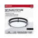 SATCO/NUVO Glamour LED 10 Inch Flush Mount CCT Selectable 2700K/3000K/3500K/4000K/5000K Black Finish (62-1975)