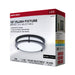 SATCO/NUVO Glamour LED 10 Inch Flush Mount CCT Selectable 2700K/3000K/3500K/4000K/5000K Black Finish (62-1975)