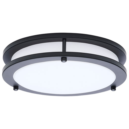 SATCO/NUVO Glamour LED 10 Inch Flush Mount CCT Selectable 2700K/3000K/3500K/4000K/5000K Black Finish (62-1975)