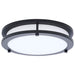 SATCO/NUVO Glamour LED 10 Inch Flush Mount CCT Selectable 2700K/3000K/3500K/4000K/5000K Black Finish (62-1975)