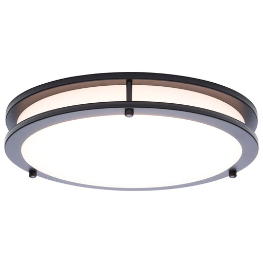 SATCO/NUVO Glamour LED 13 Inch Flush Mount CCT Selectable 2700K/3000K/3500K/4000K/5000K Black Finish (62-1976)