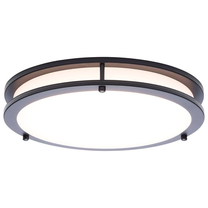 SATCO/NUVO Glamour LED 13 Inch Flush Mount CCT Selectable 2700K/3000K/3500K/4000K/5000K Black Finish (62-1976)