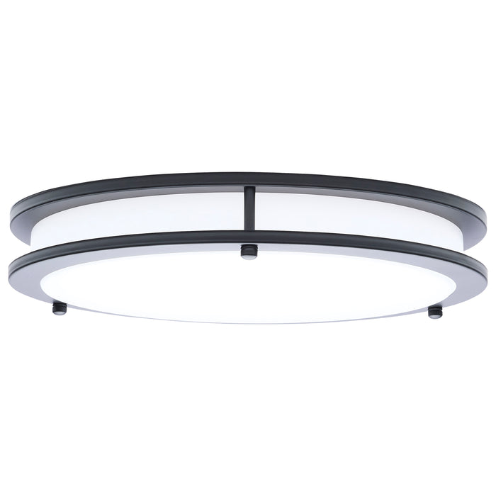 SATCO/NUVO Glamour LED 13 Inch Flush Mount CCT Selectable 2700K/3000K/3500K/4000K/5000K Black Finish (62-1976)
