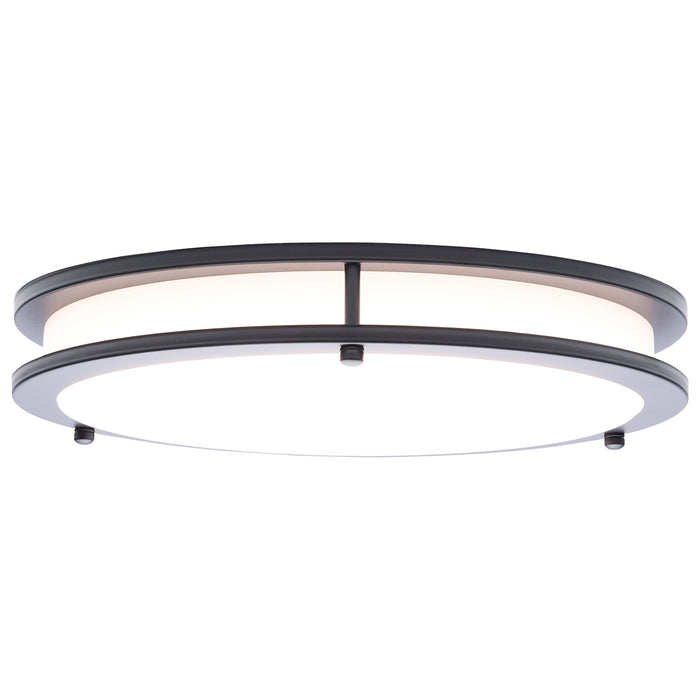 SATCO/NUVO Glamour LED 13 Inch Flush Mount CCT Selectable 2700K/3000K/3500K/4000K/5000K Black Finish (62-1976)