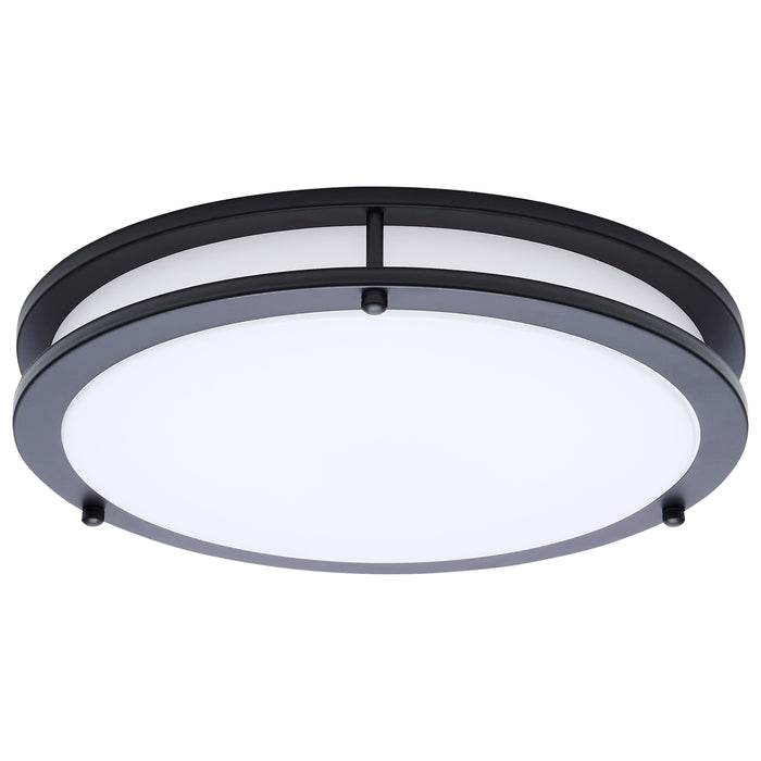 SATCO/NUVO Glamour LED 13 Inch Flush Mount CCT Selectable 2700K/3000K/3500K/4000K/5000K Black Finish (62-1976)