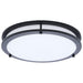 SATCO/NUVO Glamour LED 13 Inch Flush Mount CCT Selectable 2700K/3000K/3500K/4000K/5000K Black Finish (62-1976)