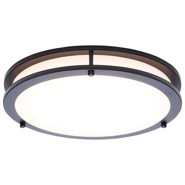 SATCO/NUVO Glamour LED 13 Inch Flush Mount CCT Selectable 2700K/3000K/3500K/4000K/5000K Black Finish (62-1976)