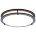 SATCO/NUVO Glamour LED 13 Inch Flush Mount CCT Selectable 2700K/3000K/3500K/4000K/5000K Black Finish (62-1976)