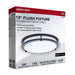 SATCO/NUVO Glamour LED 13 Inch Flush Mount CCT Selectable 2700K/3000K/3500K/4000K/5000K Black Finish (62-1976)