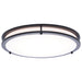 SATCO/NUVO Glamour LED 17 Inch Flush Mount CCT Selectable 2700K/3000K/3500K/4000K/5000K Black Finish (62-1977)
