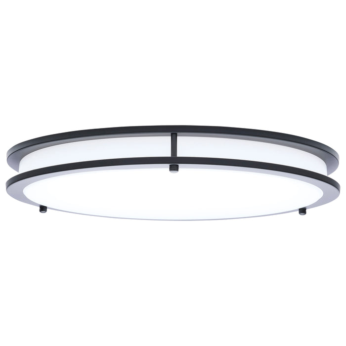 SATCO/NUVO Glamour LED 17 Inch Flush Mount CCT Selectable 2700K/3000K/3500K/4000K/5000K Black Finish (62-1977)