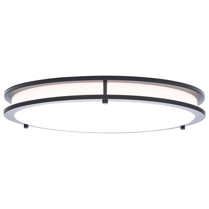 SATCO/NUVO Glamour LED 17 Inch Flush Mount CCT Selectable 2700K/3000K/3500K/4000K/5000K Black Finish (62-1977)