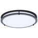 SATCO/NUVO Glamour LED 17 Inch Flush Mount CCT Selectable 2700K/3000K/3500K/4000K/5000K Black Finish (62-1977)