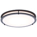 SATCO/NUVO Glamour LED 17 Inch Flush Mount CCT Selectable 2700K/3000K/3500K/4000K/5000K Black Finish (62-1977)