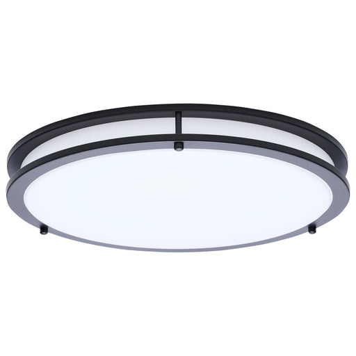 SATCO/NUVO Glamour LED 17 Inch Flush Mount CCT Selectable 2700K/3000K/3500K/4000K/5000K Black Finish (62-1977)