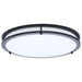 SATCO/NUVO Glamour LED 17 Inch Flush Mount CCT Selectable 2700K/3000K/3500K/4000K/5000K Black Finish (62-1977)