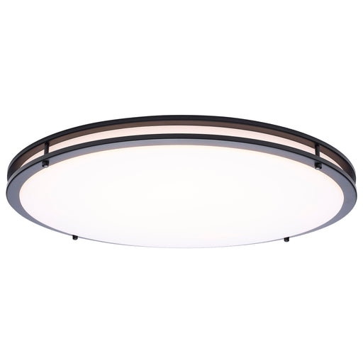 SATCO/NUVO Glamour LED 24 Inch Flush Mount CCT Selectable 2700K/3000K/3500K/4000K/5000K Black Finish (62-1978)