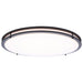 SATCO/NUVO Glamour LED 24 Inch Flush Mount CCT Selectable 2700K/3000K/3500K/4000K/5000K Black Finish (62-1978)