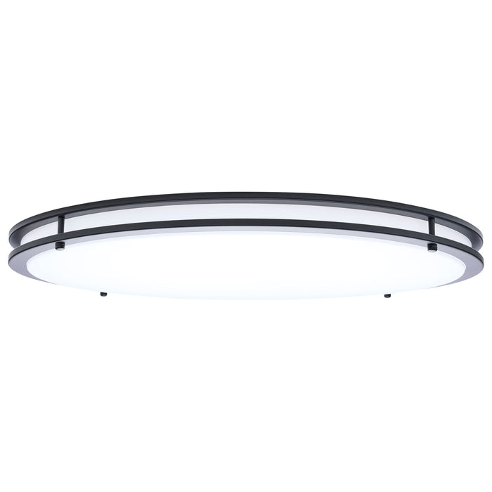 SATCO/NUVO Glamour LED 24 Inch Flush Mount CCT Selectable 2700K/3000K/3500K/4000K/5000K Black Finish (62-1978)