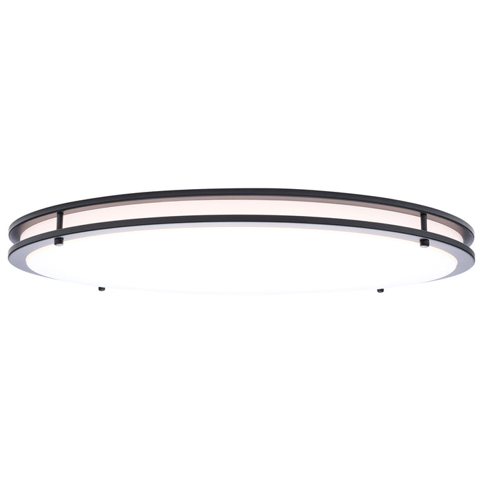SATCO/NUVO Glamour LED 24 Inch Flush Mount CCT Selectable 2700K/3000K/3500K/4000K/5000K Black Finish (62-1978)