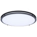 SATCO/NUVO Glamour LED 24 Inch Flush Mount CCT Selectable 2700K/3000K/3500K/4000K/5000K Black Finish (62-1978)