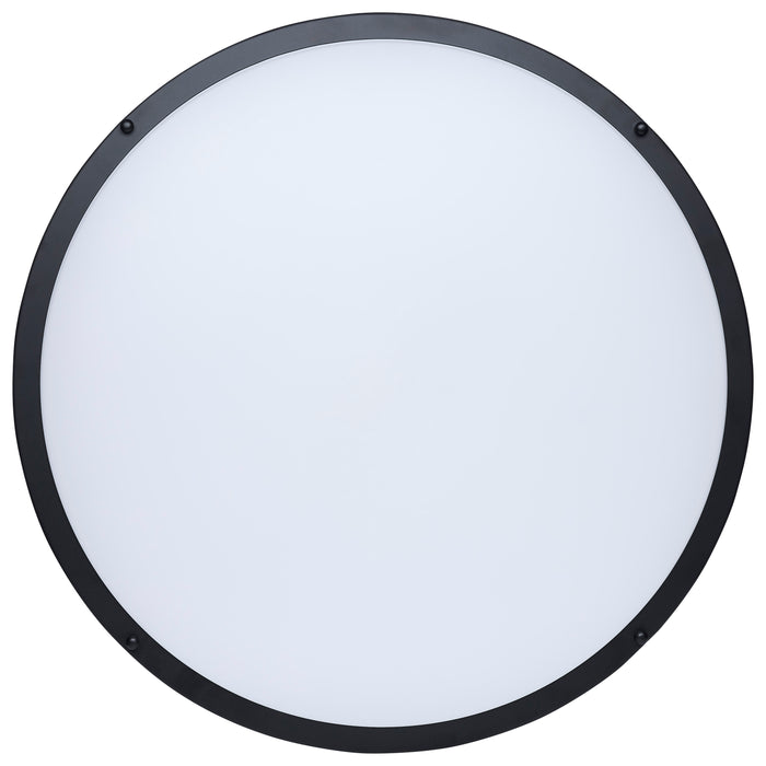 SATCO/NUVO Glamour LED 24 Inch Flush Mount CCT Selectable 2700K/3000K/3500K/4000K/5000K Black Finish (62-1978)