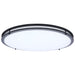 SATCO/NUVO Glamour LED 24 Inch Flush Mount CCT Selectable 2700K/3000K/3500K/4000K/5000K Black Finish (62-1978)