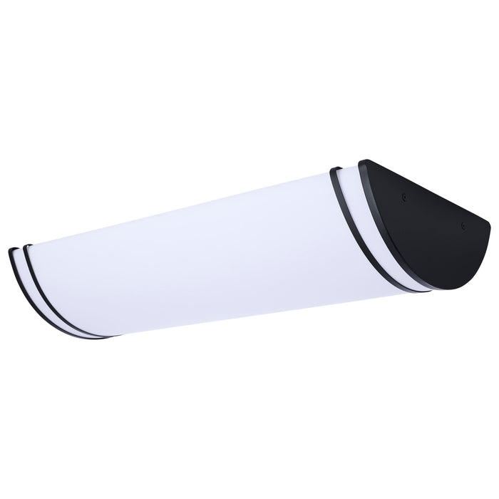 SATCO/NUVO Glamour LED 25 Inch Linear Flush Mount CCT Selectable 2700K/3000K/3500K/4000K/5000K Black Finish (62-1979)