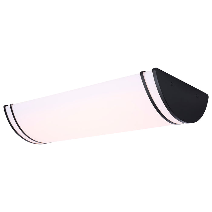 SATCO/NUVO Glamour LED 25 Inch Linear Flush Mount CCT Selectable 2700K/3000K/3500K/4000K/5000K Black Finish (62-1979)
