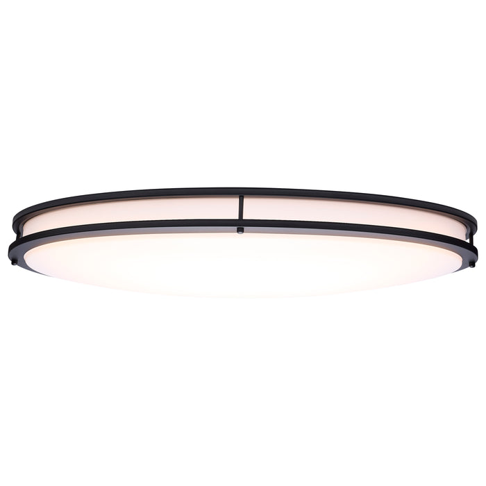 SATCO/NUVO Glamour LED 32 Inch Oval Flush Mount CCT Selectable 2700K/3000K/3500K/4000K/5000K Black Finish (62-1981)