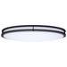 SATCO/NUVO Glamour LED 32 Inch Oval Flush Mount CCT Selectable 2700K/3000K/3500K/4000K/5000K Black Finish (62-1981)