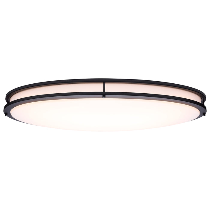 SATCO/NUVO Glamour LED 32 Inch Oval Flush Mount CCT Selectable 2700K/3000K/3500K/4000K/5000K Black Finish (62-1981)