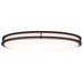 SATCO/NUVO Glamour LED 32 Inch Oval Flush Mount CCT Selectable 2700K/3000K/3500K/4000K/5000K Black Finish (62-1981)