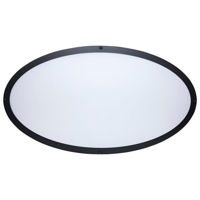 SATCO/NUVO Glamour LED 32 Inch Oval Flush Mount CCT Selectable 2700K/3000K/3500K/4000K/5000K Black Finish (62-1981)