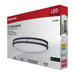 SATCO/NUVO Glamour LED 32 Inch Oval Flush Mount CCT Selectable 2700K/3000K/3500K/4000K/5000K Black Finish (62-1981)