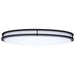 SATCO/NUVO Glamour LED 32 Inch Oval Flush Mount CCT Selectable 2700K/3000K/3500K/4000K/5000K Black Finish (62-1981)