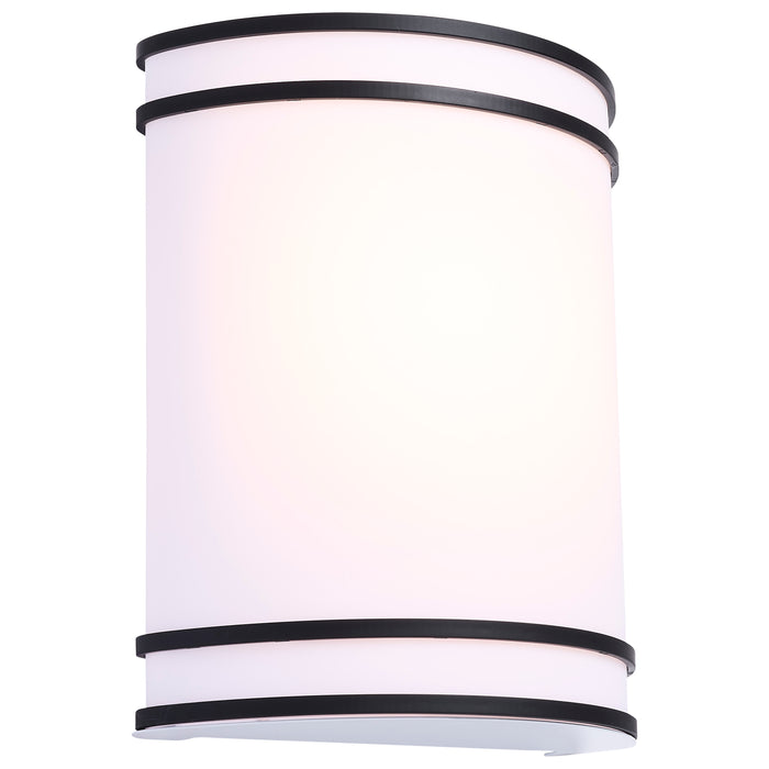 SATCO/NUVO Glamour LED Wall Sconce CCT Selectable 2700K/3000K/3500K/4000K/5000K Black Finish (62-1985)