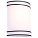 SATCO/NUVO Glamour LED Wall Sconce CCT Selectable 2700K/3000K/3500K/4000K/5000K Black Finish (62-1985)