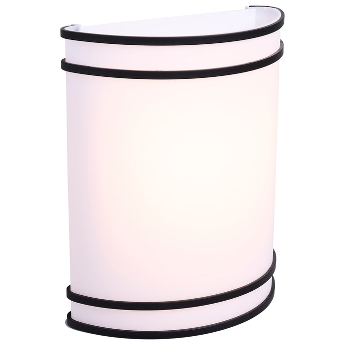 SATCO/NUVO Glamour LED Wall Sconce CCT Selectable 2700K/3000K/3500K/4000K/5000K Black Finish (62-1985)