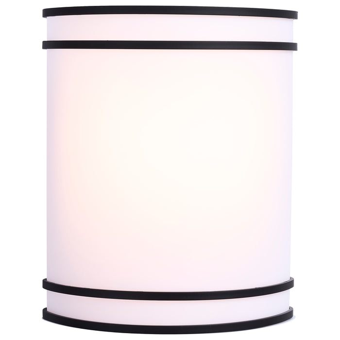 SATCO/NUVO Glamour LED Wall Sconce CCT Selectable 2700K/3000K/3500K/4000K/5000K Black Finish (62-1985)