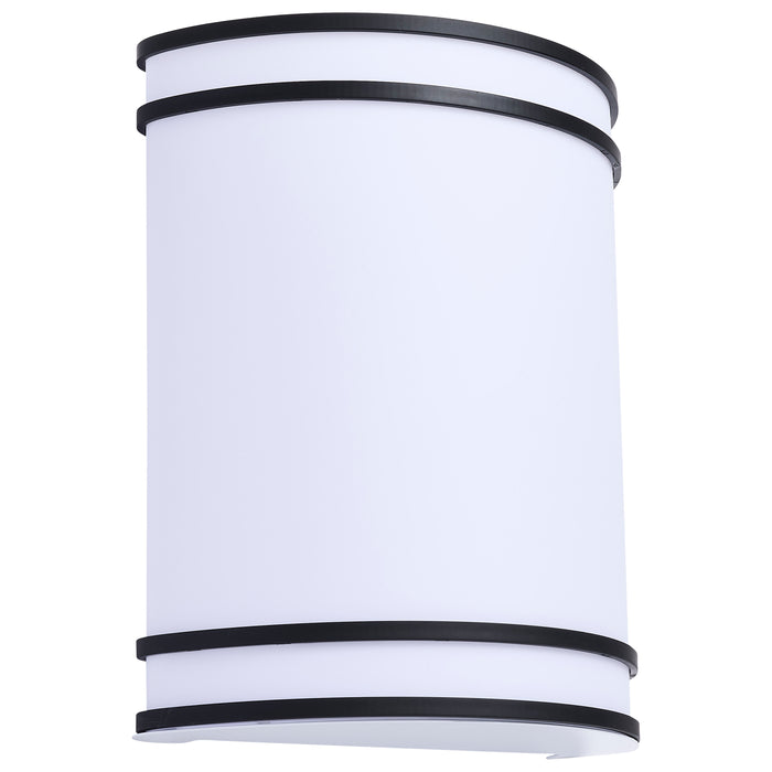 SATCO/NUVO Glamour LED Wall Sconce CCT Selectable 2700K/3000K/3500K/4000K/5000K Black Finish (62-1985)