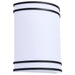 SATCO/NUVO Glamour LED Wall Sconce CCT Selectable 2700K/3000K/3500K/4000K/5000K Black Finish (62-1985)