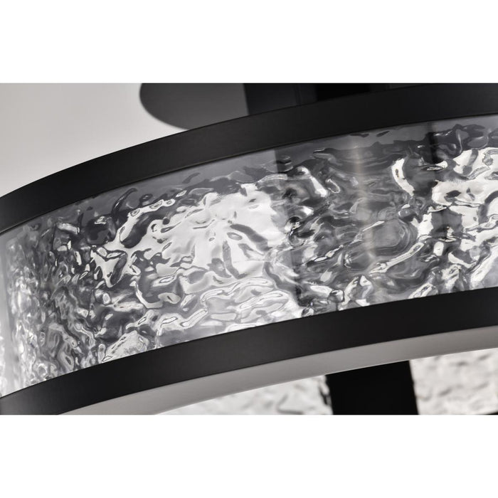 SATCO/NUVO Darrow 13 Inch LED Semi Flush 30W 3000K 120-277V 90 CRI Matte Black Acrylic Panels (62-2001)