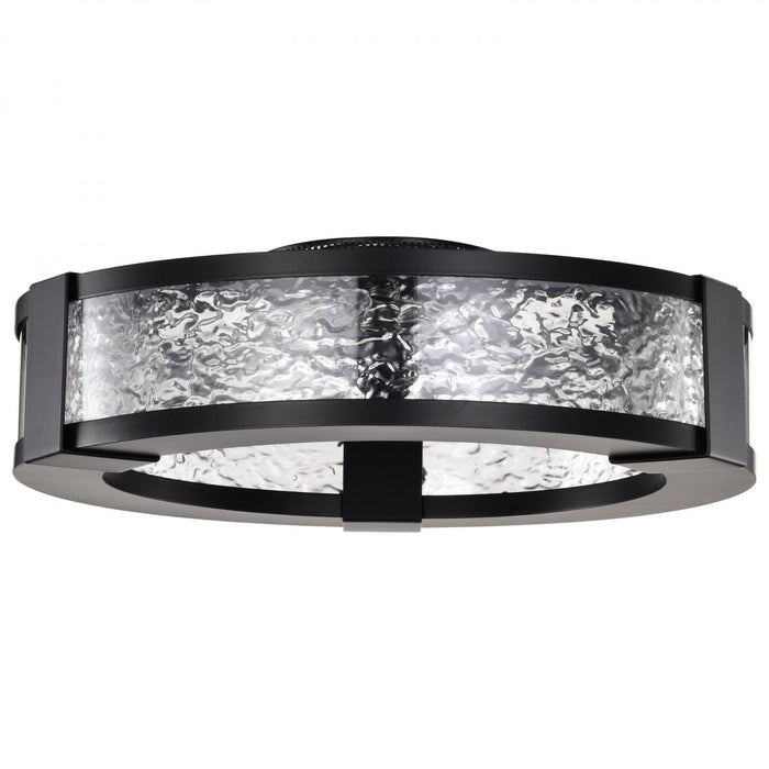 SATCO/NUVO Darrow 13 Inch LED Flush Mount 30W 3000K 120-277V 90 CRI Matte Black Acrylic Panels (62-2002)