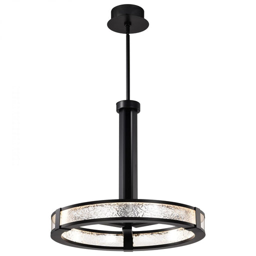 SATCO/NUVO Darrow 24 Inch LED Pendant 40W 3000K 120-277V 90 CRI Matte Black Acrylic Panels (62-2003)