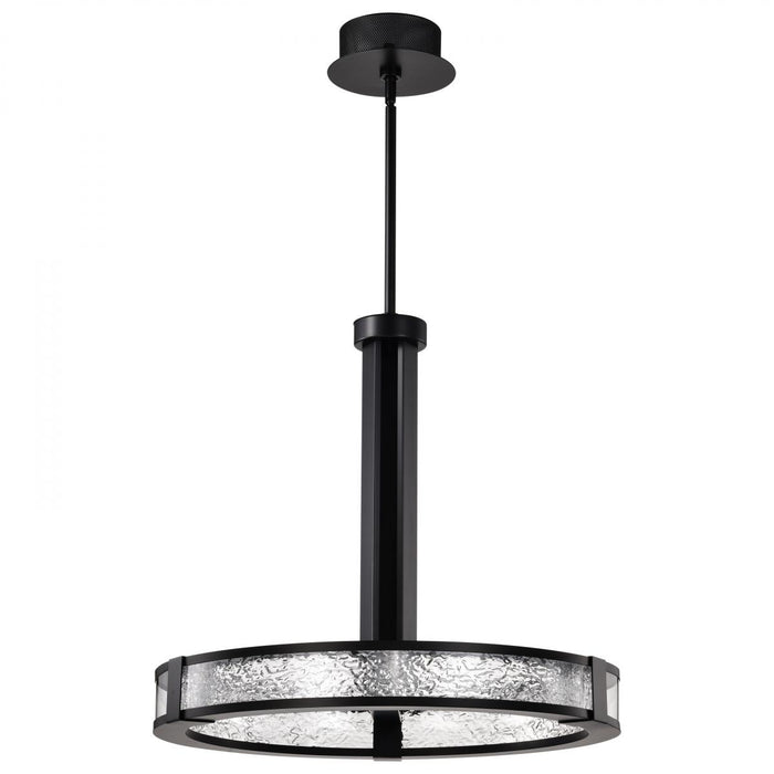 SATCO/NUVO Darrow 24 Inch LED Pendant 40W 3000K 120-277V 90 CRI Matte Black Acrylic Panels (62-2003)