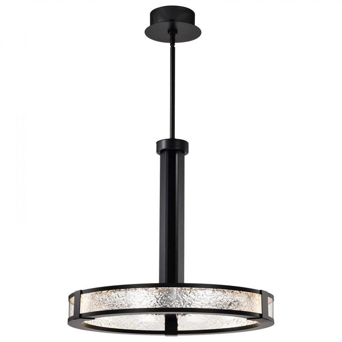 SATCO/NUVO Darrow 24 Inch LED Pendant 40W 3000K 120-277V 90 CRI Matte Black Acrylic Panels (62-2003)